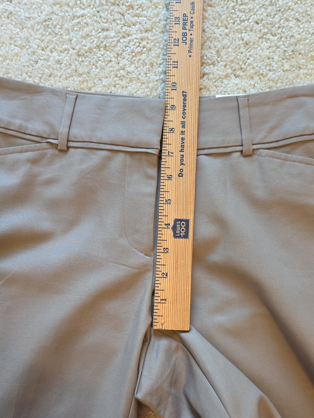 Ann Taylor Loft Curvy Pants Womens Size 6 Taupe - Picture 11 of 12